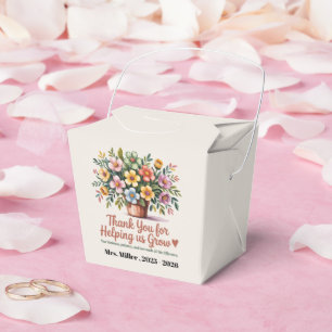 Geschenkboxen für Blumenlehrer - Danke Geschenkschachtel