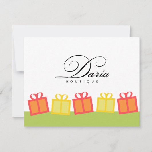 Geschenkboxen Geschenkgutschein für Privatkunden (Vorderseite)