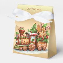 Geschenkboxen Gingerbrot Züge Holiday