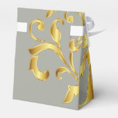 Geschenkboxen Gold und Sage Green Bridesmaid Geschenkschachtel (Rückseite)