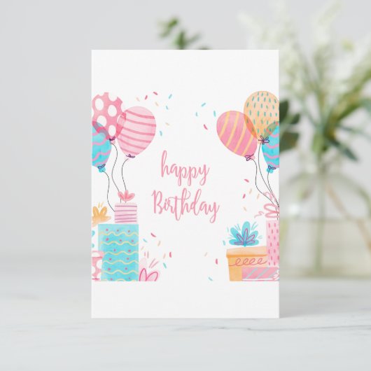 Geschenkboxen Happy Birthday (Stehend Vorderseite)