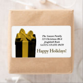 Geschenkboxen Happy Holidays Adressetikett (Insitu)