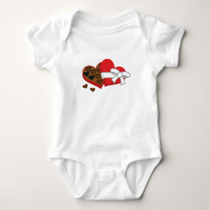 Geschenkboxen Herzschokolade - Valentinstag Baby Strampler
