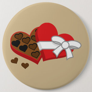Geschenkboxen Herzschokolade - Valentinstag Button
