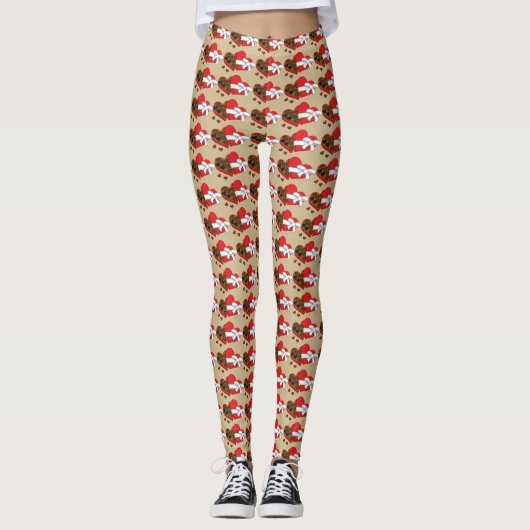 Geschenkboxen Herzschokolade - Valentinstag Leggings (Vorderseite)