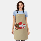 Geschenkboxen Herzschokolade - Valentinstag Schürze (Getragen)