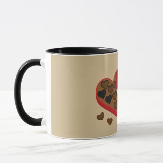 Geschenkboxen Herzschokolade - Valentinstag Tasse (Links)