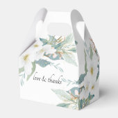 Geschenkboxen mit Blumen, Weiß, Hochzeitskiste Geschenkschachtel (Rückseite)