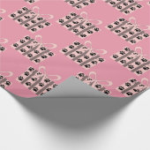 Geschenkboxen mit Dog Paws Pink Geschenkpapier (Ecke)
