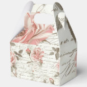 Geschenkboxen mit Handgriff - rosa Rosendesign Geschenkschachtel (Vorderseite)