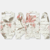 Geschenkboxen mit Handgriff - rosa Rosendesign Geschenkschachtel (Ungeklappt)