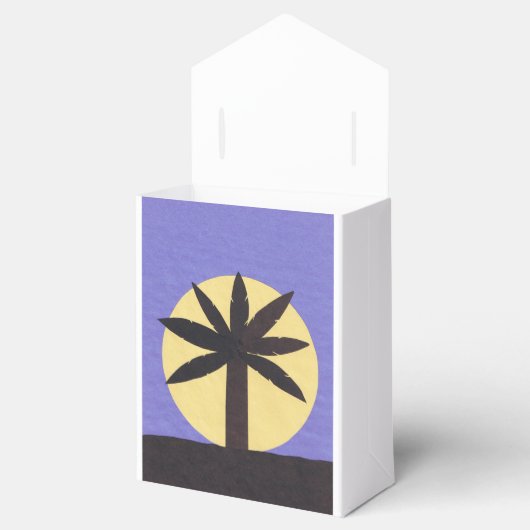 Geschenkboxen mit Palm Tree Design Geschenkschachtel (Geöffnet)