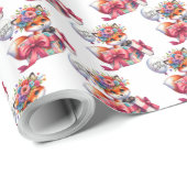 Geschenkboxen mit überraschendem Rotfuchs mit Ball Geschenkpapier (Rolleneckpunkt)