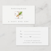 Geschenkboxen Pine Leafe Festivalbeweis Visitenkarte (Vorne/Hinten)