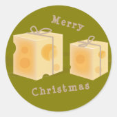 Geschenkboxen Runder Aufkleber (Vorderseite)