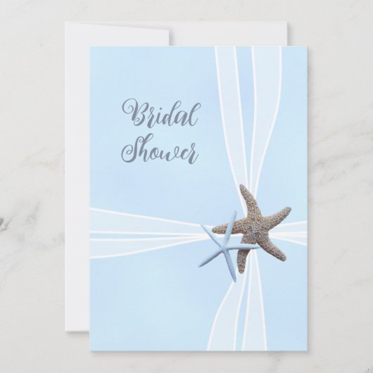 Geschenkboxen Starfish Square Dusche Einladungen (Vorderseite)