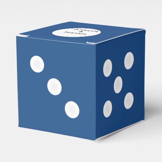 Geschenkboxen von benutzerdefinierten Textwürfen | Geschenkschachtel (Vorderseite)