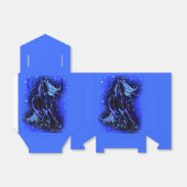 Geschenkboxen von Pferden in blauer Mondlicht Geschenkschachtel (Ungefaltet)