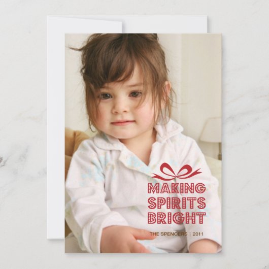 Geschenkboxen Weihnachts Foto Weihnachtskarte Feiertagskarte (Vorderseite)