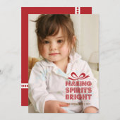 Geschenkboxen Weihnachts Foto Weihnachtskarte Feiertagskarte (Vorne/Hinten)