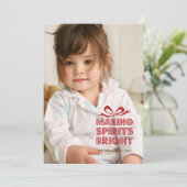 Geschenkboxen Weihnachts Foto Weihnachtskarte Feiertagskarte (Stehend Vorderseite)