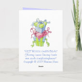 Geschenkboxen Weihnachtskarte Feiertagskarte (Rückseite)