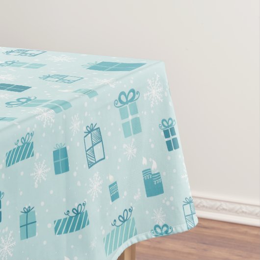 Geschenkboxenmuster der frohen Weihnachten - Tischdecke (Beispiel)