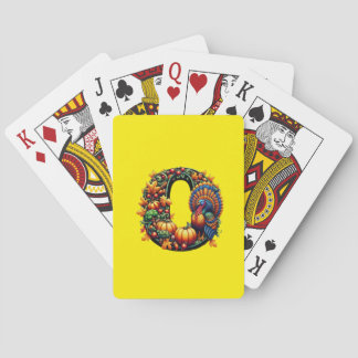 Geschenkbrief im Thanksgiving-Stil  Spielkarten