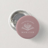 Geschenkbutton mit Buchclub-Namen Button (Vorne & Hinten)