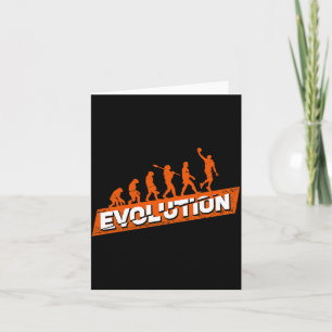 Geschenkdesign für die Evolution eines Basketballs Karte