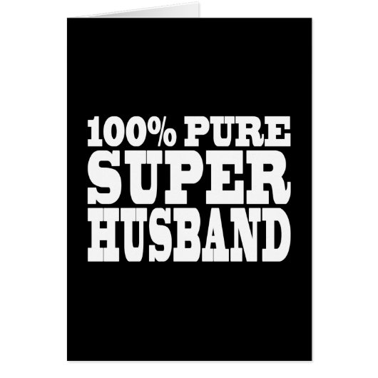 Geschenke 4 Ehemänner: 100 % Pure Super Husband (Vorne)