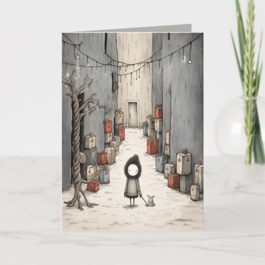 Geschenke Alley Illustration Karte (Vorderseite)