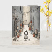 Geschenke Alley Illustration Karte (Gelbe Blume)