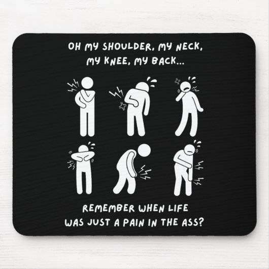 Geschenke Alte Menschen 50. 60. 70. Geburtstag Mousepad (Vorne)