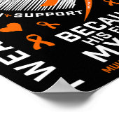Geschenke Apparel Orange Son Multiple Sklerose Awa Poster (Ecke)
