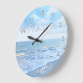 Geschenke aus dem Brautparty mit dem Thema Strand, Große Wanduhr (Winkel)