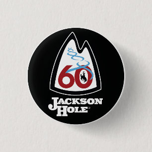 Geschenke aus dem Jackson Hole Ski Resort in Wyomi Button