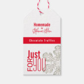 Geschenke aus der Küche Moderne Snowflake Geschenkanhänger (Vorderseite)