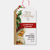 Geschenke aus der Küche Vintag Santa Geschenkanhänger (Vorderseite)