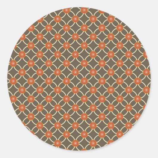 Geschenke aus hübschem Burnt Orange und Brown Fall Runder Aufkleber (Vorderseite)