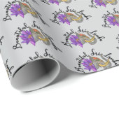 Geschenke aus Sri Lanka mit Elephant und Lotus Geschenkpapier (Rolleneckpunkt)