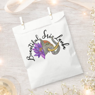 Geschenke aus Sri Lanka mit Elephant und Lotus Geschenktütchen