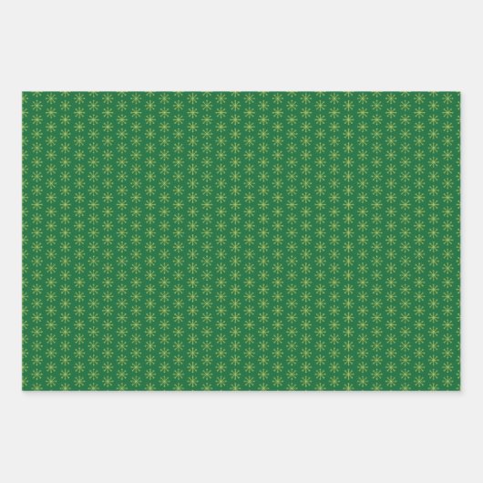 Geschenke aus Weihnachtsblättern Geschenkpapier Set (Vorderseite 2)