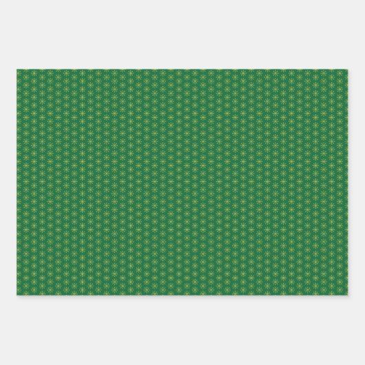 Geschenke aus Weihnachtsblättern Geschenkpapier Set (Vorderseite 3)