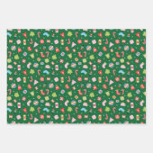 Geschenke aus Weihnachtsblättern Geschenkpapier Set (Vorderseite)