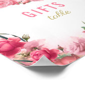 Geschenke Baby Dusche Pink Flamingo Ballerina Poster (Ecke)