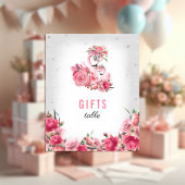 Geschenke Baby Dusche Silver Flamingo Ballerina Poster
