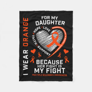 Geschenke Bekleidung Kampf Tochter Multiple Sklero Fleecedecke