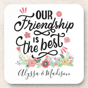 Geschenke Beste Freundinnen Unsere Freundschaft is Getränkeuntersetzer