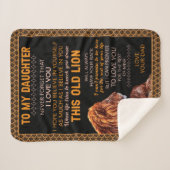 Geschenke| Brief an meine Tochter aus dem Vater Sherpadecke (Vorderseite (Horizontal))